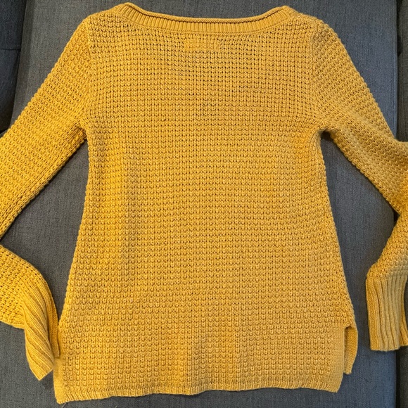 Aeropostale XS knit yellow sweater like NEW - Picture 6 of 8